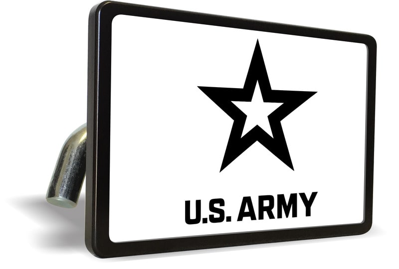 U.S. Army Star Logo (WB) - Tow Hitch Cover